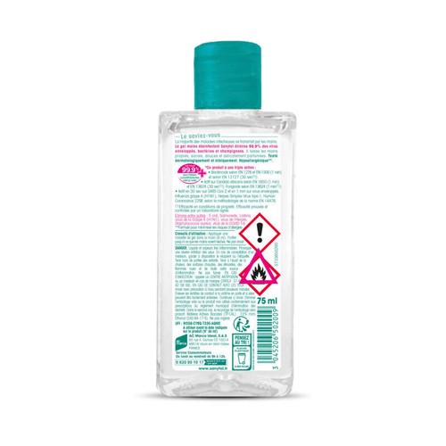 Sanytol Gel Mains Désinfectant, Thé Vert 75ml
