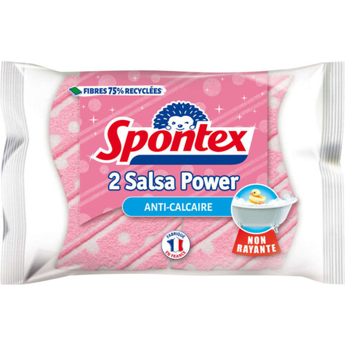 Spontex Eponge Salsa Power Anti-Calcaire *2