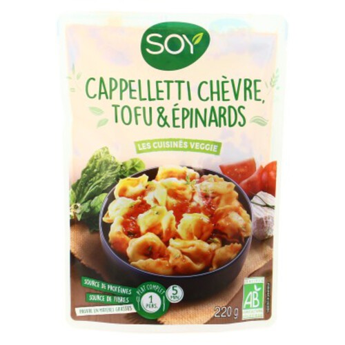 [Par Naturalia] Soy Cappelletti Chèvre, Tofu & Épinards Bio 220g