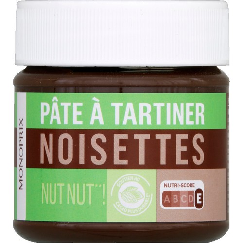 Monoprix Pâte  à tartiner 13% Noisettes 200g