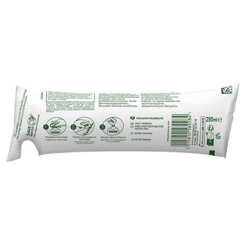 Palmolive Eco recharge Savon liquide Mains Antibactérien 250ml