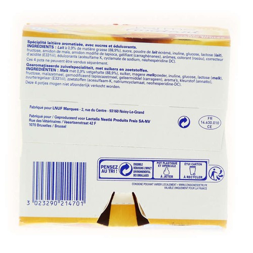 Sveltesse Ferme et Fondant Crème Brûlée 4x125g