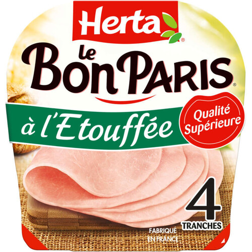 Herta le bon paris jambon à l'étouffée x4 - 170g