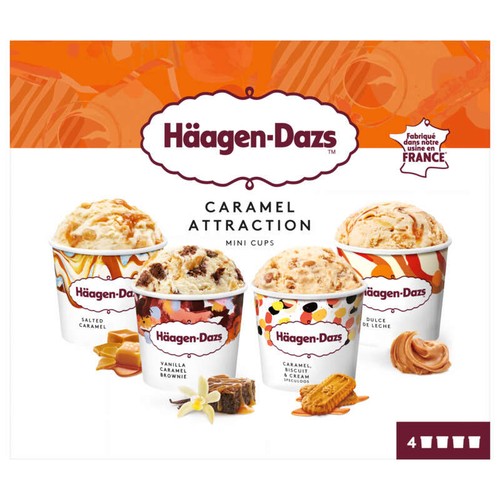 Häagen-Dazs Minipots Caramel Attraction 4x95ml