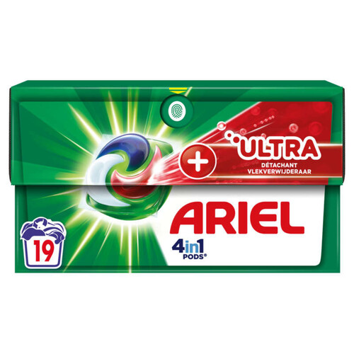 Ariel 4in1 pods ultra détachant en capsules x19 lavages