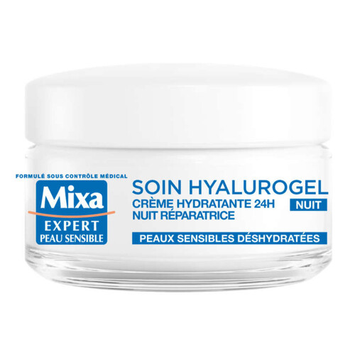 Mixa Crème-Masque Hydratante Sommeil Réparateur Hyalurogel Nuit 50ml
