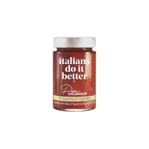 Italians Do It Better Sauce Puttanesca, Tomates & Olives 190g.