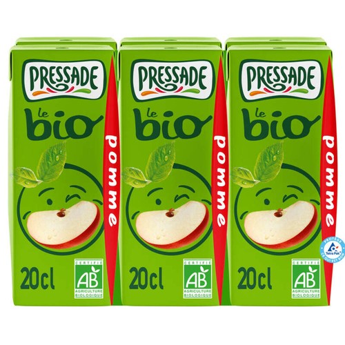 Pressade Nectar Pomme Bio briquettes 6x20cl
