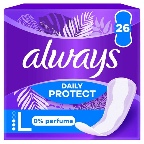 Always Dailies protect protège-slips long 0% de parfum 26 unités