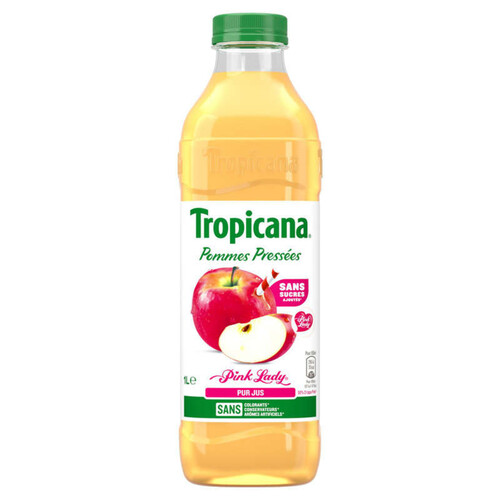 Tropicana Jus de Pomme Pink Lady la Bouteille de 1L