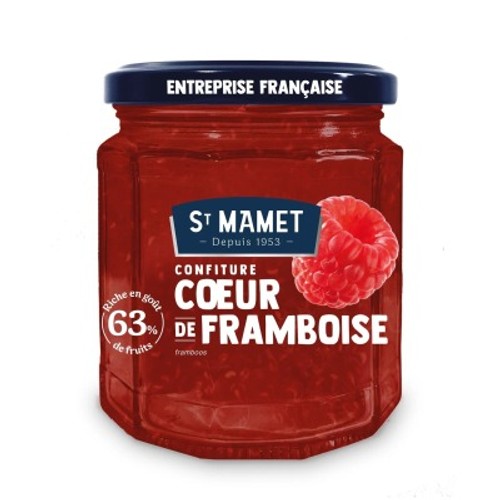 Saint Mamet Confiture Coeur de framboise 310g