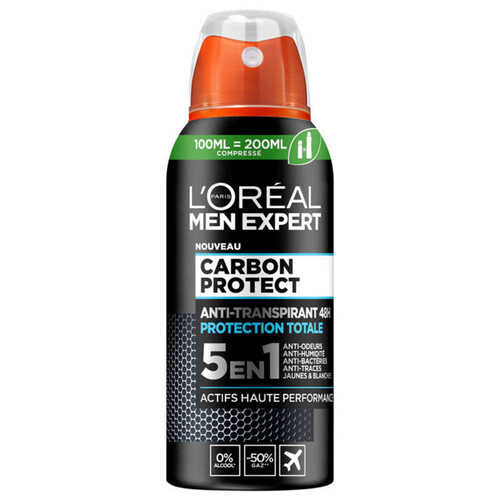 L'Oréal Paris Men Expert Déodorant Homme Anti-transpirant Carbone Protect 100ml