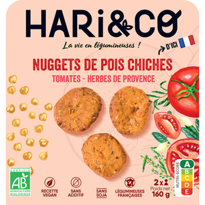 Hari&Co Nuggets De Pois Chiches Bio Tomate Herbes De Provence 160G