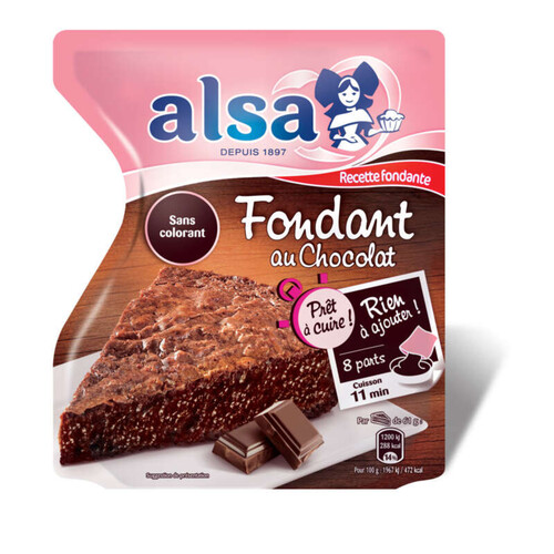 Alsa Préparation Pour Moelleux Au Chocolat Avec Des Pépites 500G