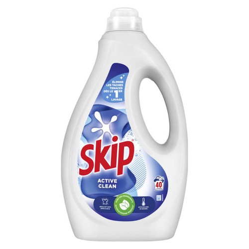 Skip Lessive Liquide Active Clean 40 Lavages 1,68L