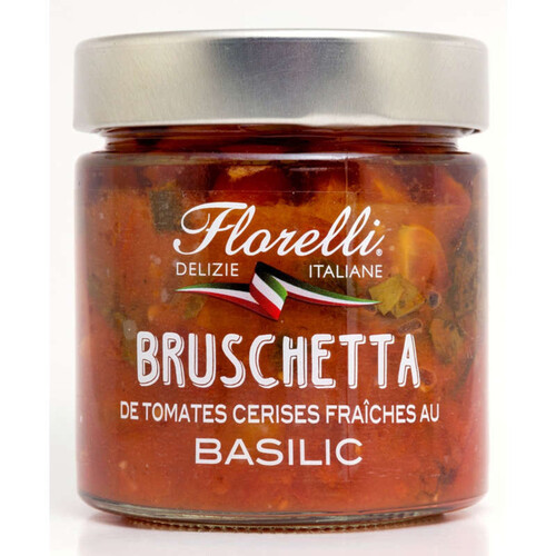 Florelli Bruschetta De Tomates Cerises Fraîches Au Basilic 190G