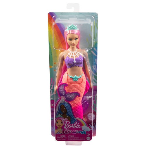 Mattel Barbie Sirène Rose Corail