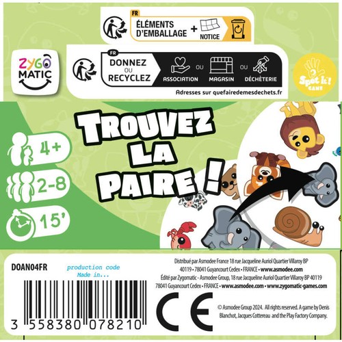 Asmodee Dobble Animaux Blister Eco
