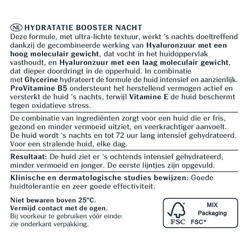 Eucerin Hyaluron-Filler + 3x Effect Gel-Crème Soin de Nuit Booster d'Hydratation 50ml
