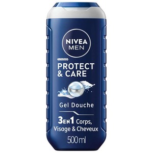 Nivea Men Gel Douche Homme Peaux sèches 3 en 1 Protect & Care  500ml