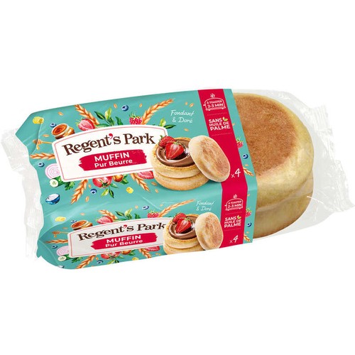 Regent's Park Muffins pur beurre x4 250g