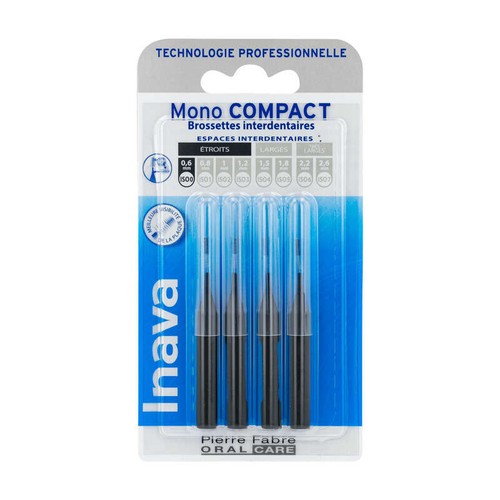 Inava Mono Compact Brossettes Interdentaires  Taille : ISO0 0,6mm x4