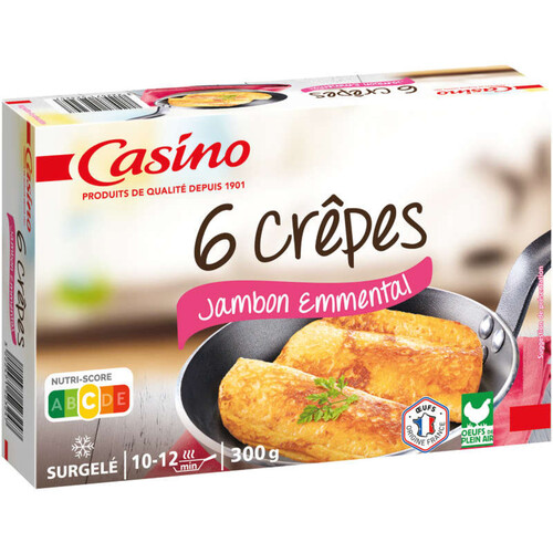 Casino 6 crêpes jambon-fromage - 300g