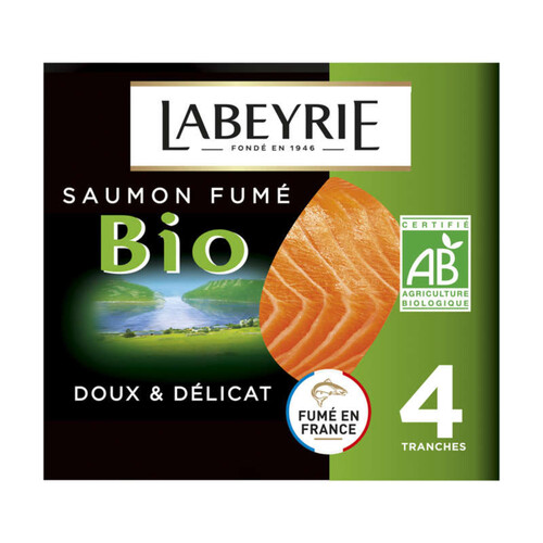 Labeyrie Saumon Atlantique Fumé Bio 110g