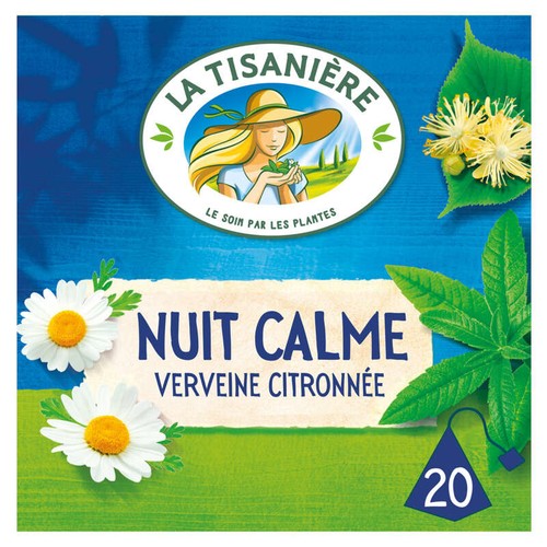 La Tisanière Infusion nuit calme verveine et reine des prés x20