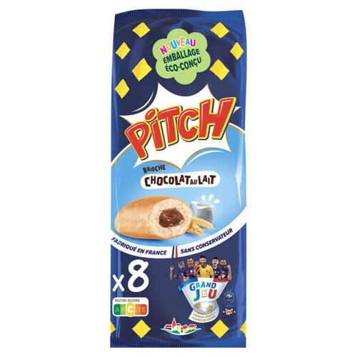 Pitch Brioche Chocolat au lait x8 300g