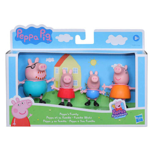 Hasbro peppa pig famille 4 figurines 3 ans+