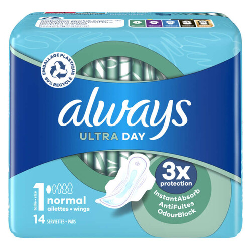 Always Serviettes Hygiéniques Taille 1 x14