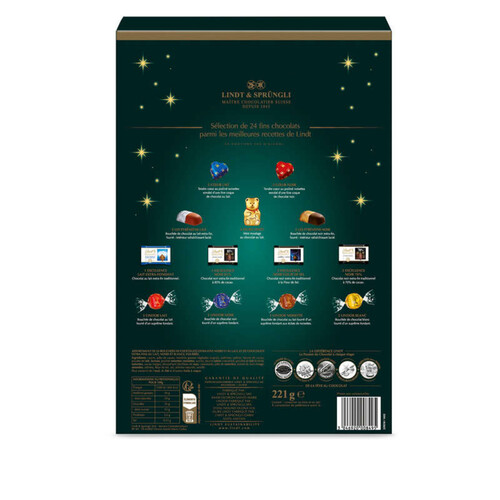 Lindt Calendrier De L'avent 221g