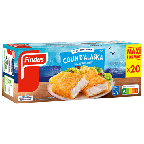 Findus 20 Pané de Colin 1,02 kg