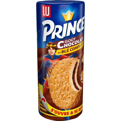 Lu Prince Biscuits fourrés au Chocolat Blé Complet 300g