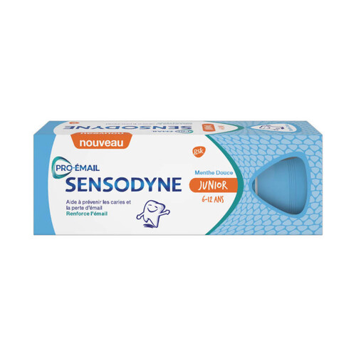 Sensodyne pro-émail dentifrice menthe douce junior 6-12ans - 50ml