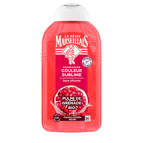 Le Petit Marseillais Shampooing Sublime Couleur Coquelicot & Grenade Bio 250ml