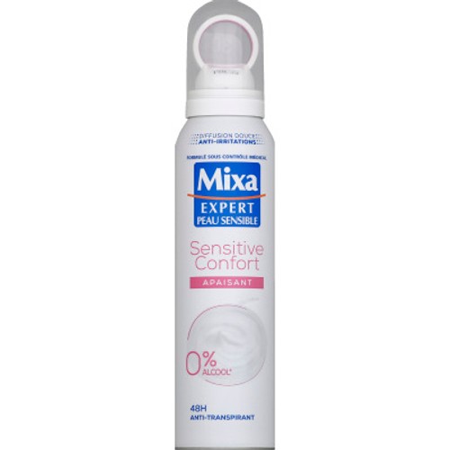 Mixa Expert Déodorant Sensitive Confort 0% Alcool 48h 150ml