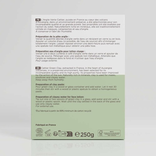 [Par Naturalia] Cattier Argile verte ultra ventilée 250g