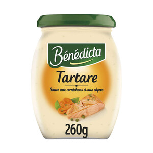 Bénédicta Sauce tartare aux cornichons et aux câpres 260g.