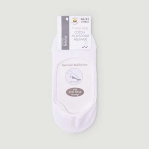 Monoprix Femme Protège-Pieds X2 Spécial Ballerine Blancs TU