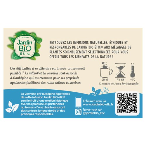Jardin Bio Infusion détente sommeil  x20 - 30g