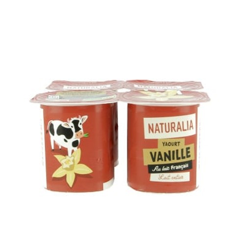 Naturalia Yaourt Vanille au lait Entier  4x125g