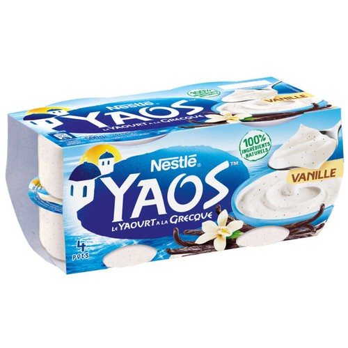 Yaos Yaourt À La Grecque Vanille 4x125g