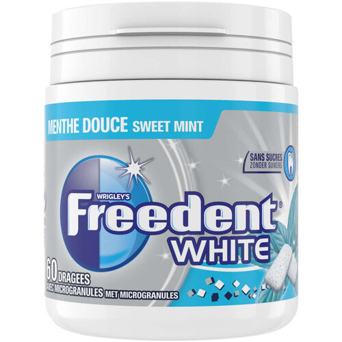 Freedent White Chewing-gum à la menthe douce sans sucres box 84g