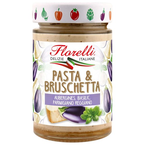 Florelli Sauce à base d'aubergines, parmesan, basilic 190g