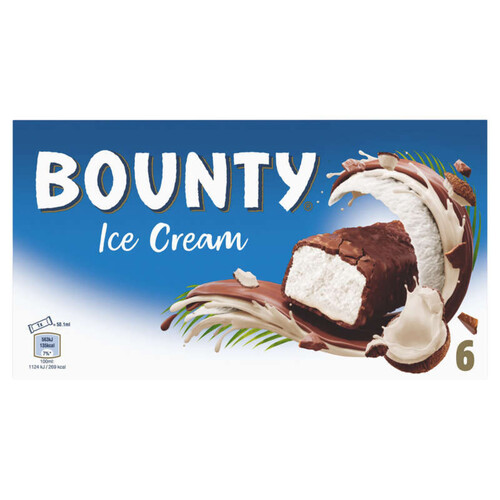 Bounty Barres glacées x6 - 235g