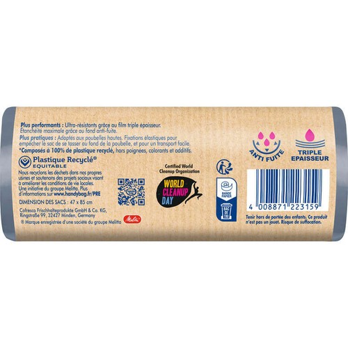 Handy Bag Sacs Poubelle haute 9x50L