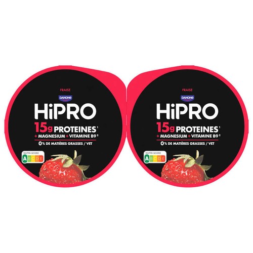 HiPRO Yaourt Protéiné à la Fraise 2x160g