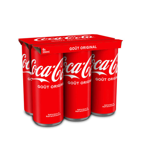 Coca-cola original canettes 6x33cl